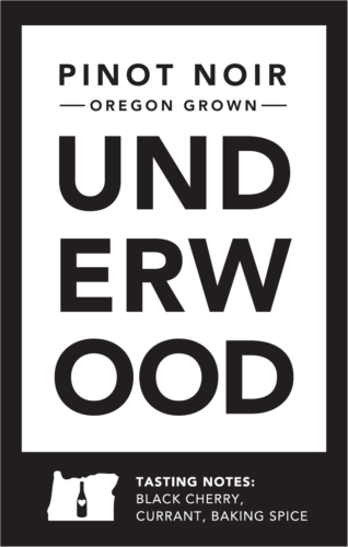 Underwood Bottles Pinot Noir Case Card