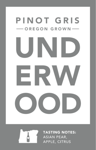 Underwood Bottles Pinot Gris Case Card