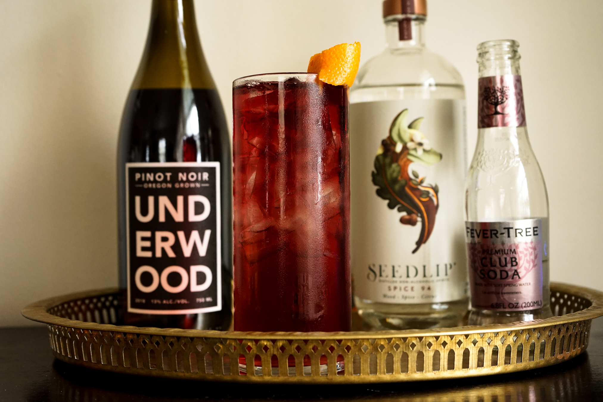 Underwood Pinot Noir Seedlip Cocktail