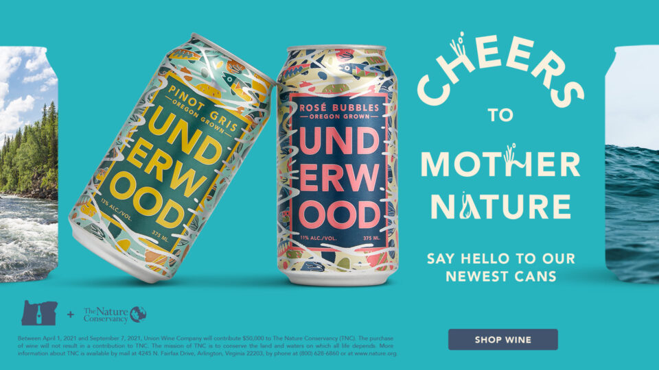 Union Wine Co. Oregon wines, Underwood Wine in a can