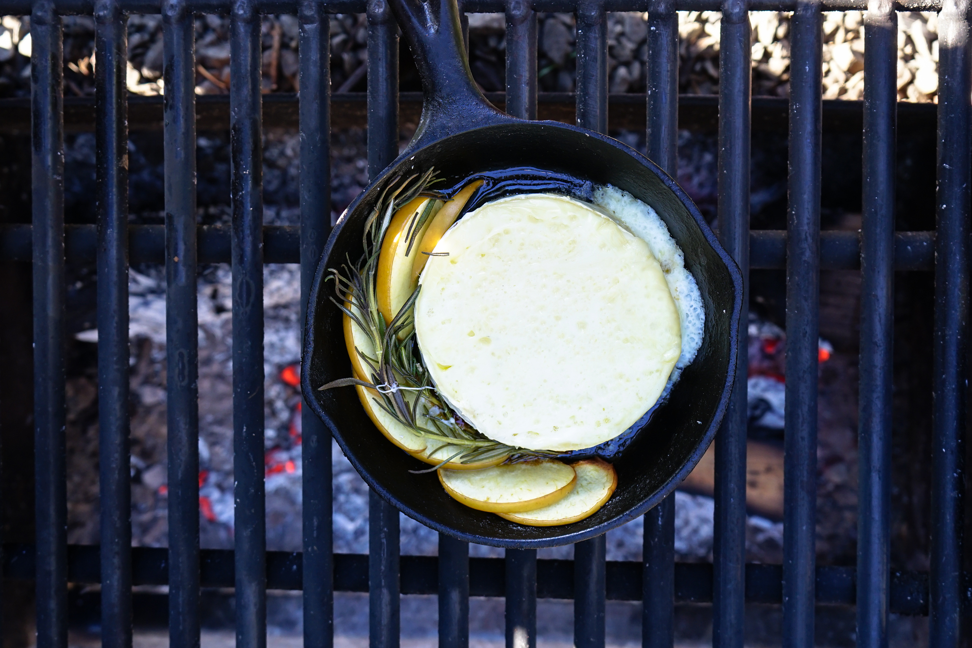 Camp Fire Baked Brie