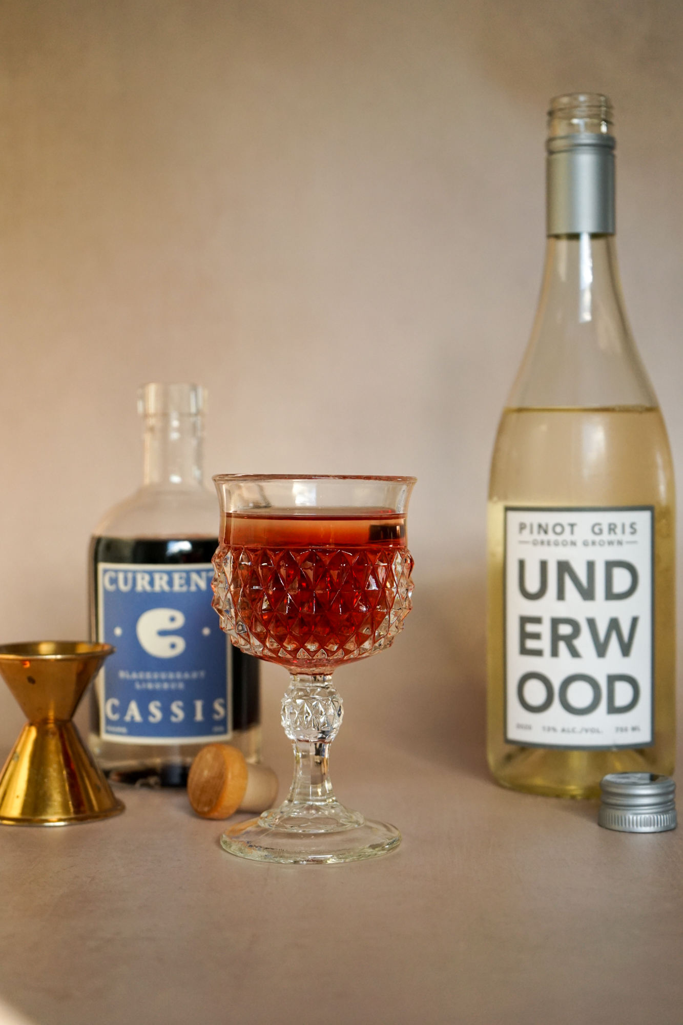 Underwood Pinot Gris Kir Wine Cocktail